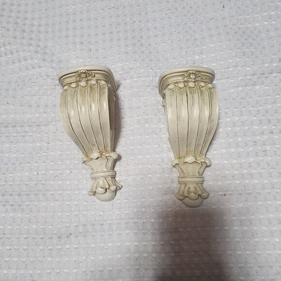 UNBRANDED DRAPERY SCONCE CURTAIN ROD SCARF HOLDER SET OF 2 - Picture 1 of 5